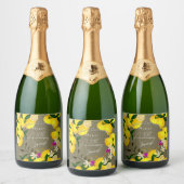 Lemon Squeeze  Schaumweinetikett (Flaschen)