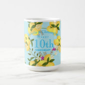 Lemon Squeeze Wedding Anniversary Blue Kaffeetasse (Mittel)