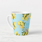 Lemon Squeeze Wedding Anniversary Blue Milchtasse (Linke Ecke)