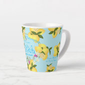 Lemon Squeeze Wedding Anniversary Blue Milchtasse (Rechte Ecke)
