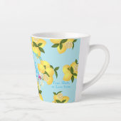 Lemon Squeeze Wedding Anniversary Blue Milchtasse (Rechts)