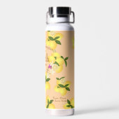 Lemon Squeeze Wedding Anniversary Peach Trinkflasche (Rückseite)