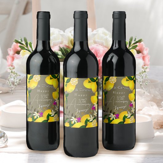 Lemon Squeeze Weinetikett