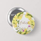 Lemon Squeeze White Button (Vorne & Hinten)