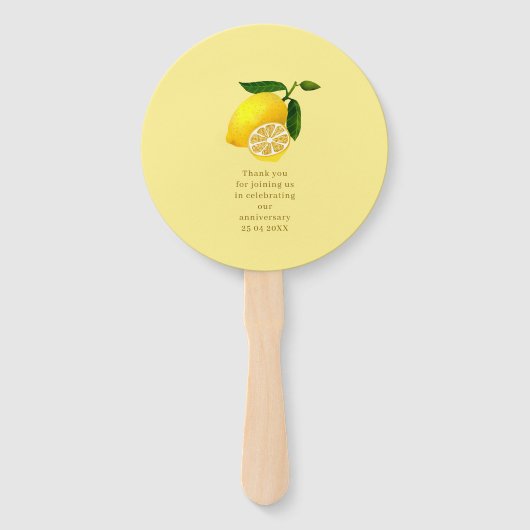 Lemon Squeeze White Fächer (Rückseite)