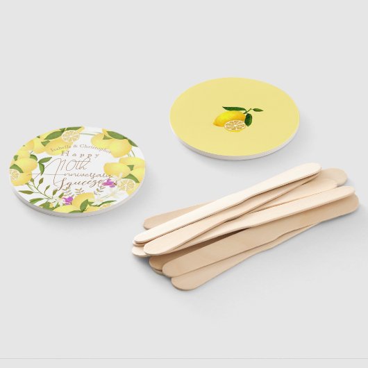 Lemon Squeeze White Fächer (Non-assembled)