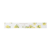 Lemon Squeeze White Invitation Belly Band (Flach)