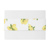 Lemon Squeeze White Invitation Belly Band (Rückseitenbeispiel)