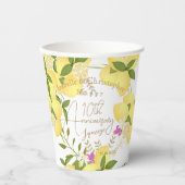 Lemon Squeeze White Pappbecher (Vorderseite)