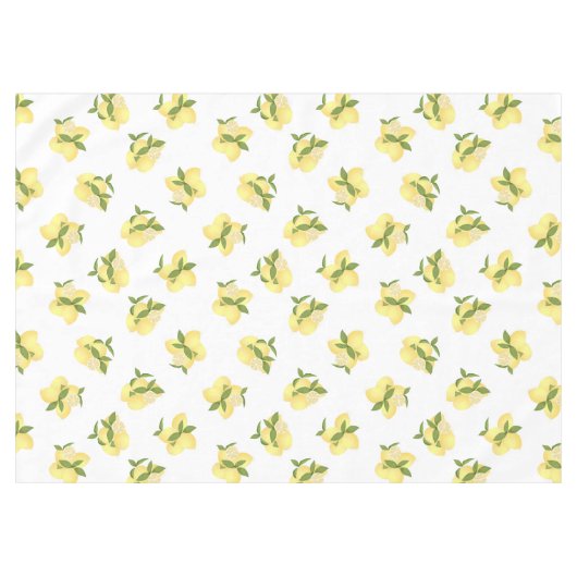Lemon Squeeze White Tischdecke (Vorderseite (Horizontal))