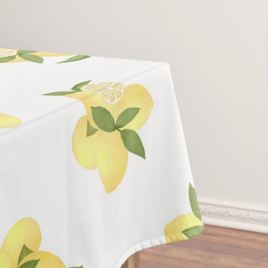 Lemon Squeeze White Tischdecke (Beispiel)