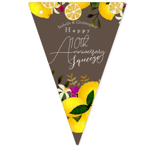 Lemon Squeeze Wimpelkette (Zweite Fahne)