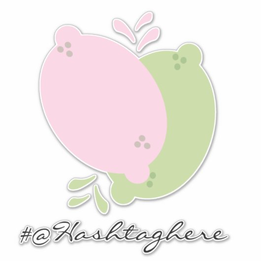 Lemon Squeezed Dripping Name Script Car Decal Aufkleber (Vorderseite)