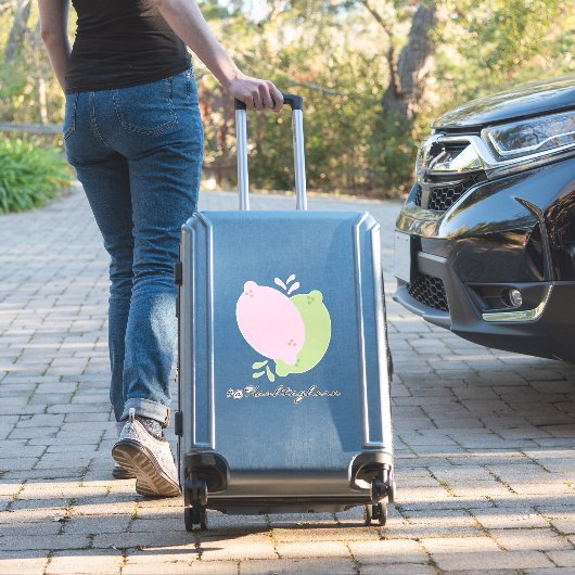 Lemon Squeezed Dripping Name Script Car Decal Aufkleber (Koffer Insitu)