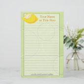 Lemon Stationery Briefpapier (Stehend Vorderseite)