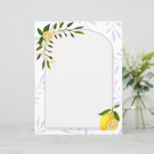Lemon Stationery Paper (Stehend Vorderseite)