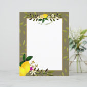 Lemon Stationery Paper (Stehend Vorderseite)