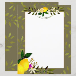 Lemon Stationery Paper