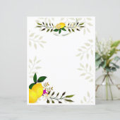 Lemon Stationery Paper (Stehend Vorderseite)