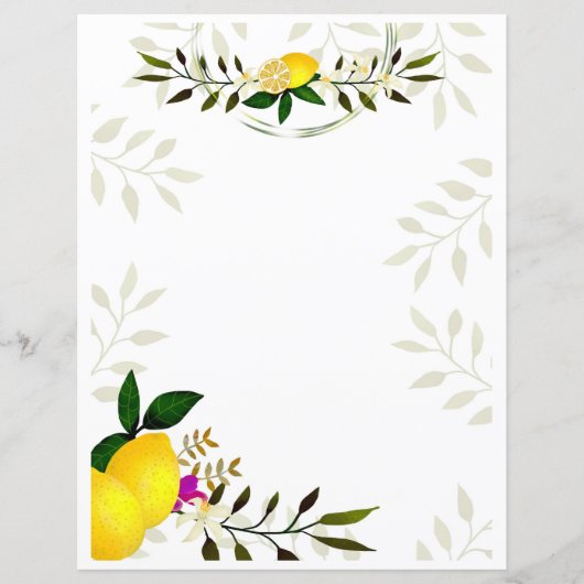 Lemon Stationery Paper (Vorderseite)