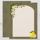 Lemon Stationery Paper (Vorne/Hinten)