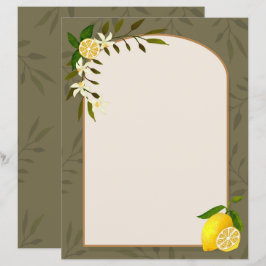 Lemon Stationery Paper