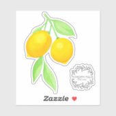 Lemon Sticker (Blatt)
