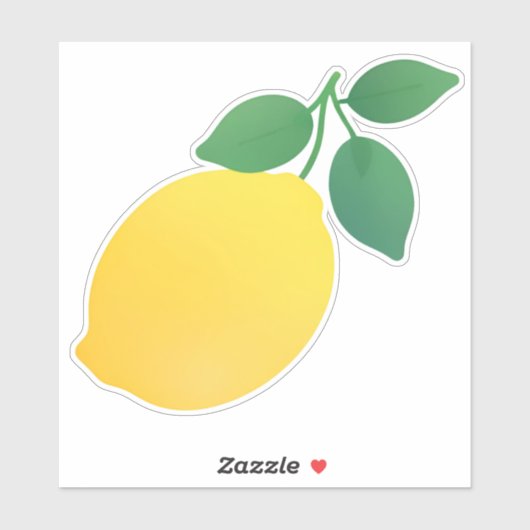 Lemon Sticker (Blatt)