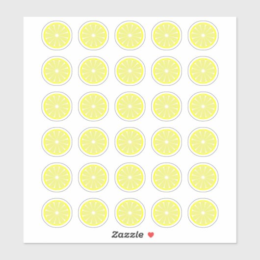 Lemon Stickers Aufkleber (Blatt)