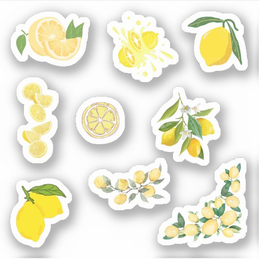 Lemon Stickers Aufkleber (Vorderseite)