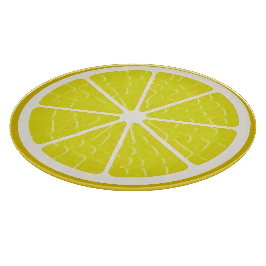 Lemon Stilisierte Fruchtscheibe Schneidebrett (Ecke)