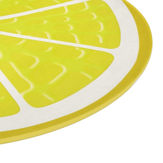 Lemon Stilisierte Fruchtscheibe Schneidebrett (Ecke)