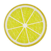 Lemon Stilisierte Fruchtscheibe Schneidebrett (Vorderseite)