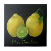 Lemon Still Life Fliese (Vorderseite)