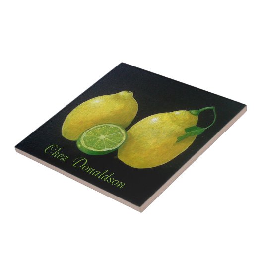 Lemon Still Life Fliese (Seite)