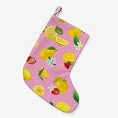 Lemon & Strawberry 1 Kleiner Weihnachtsstrumpf (Vorderansicht (hängend))