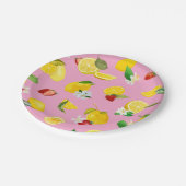 Lemon & Strawberry 1 Pappteller (Schrägansicht)