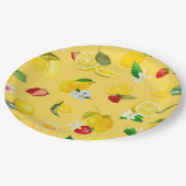 Lemon & Strawberry 3 Pappteller (Schrägansicht)