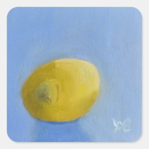 Lemon-Studie Quadratischer Aufkleber