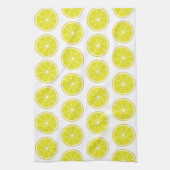 Lemon Stylized Fruit Slices Geschirrtuch (Vertikal)