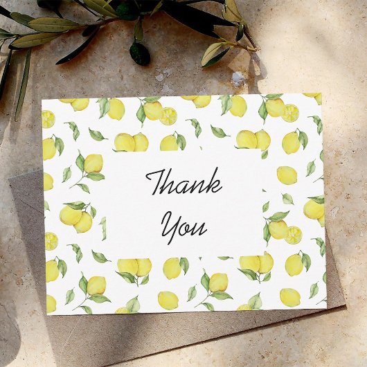 Lemon Summer Danke-Card Dankeskarte