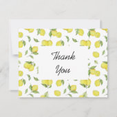 Lemon Summer Danke-Card Dankeskarte (Vorderseite)