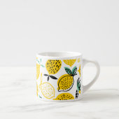 Lemon Summer Design Vintag Illustration Espressotasse (Rechts)