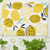 Lemon Summer Design Vintag Illustration Geschirrtuch (Gefaltet)