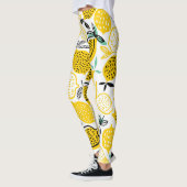 Lemon Summer Design Vintag Illustration Leggings (Links)