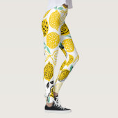Lemon Summer Design Vintag Illustration Leggings (Rechts)