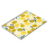 Lemon Summer Design Vintag Illustration Notizblock (Linke Seite)