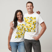 Lemon Summer Design Vintag Illustration T-Shirt (Unisex)