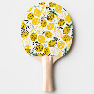 Lemon Summer Design Vintag Illustration Tischtennis Schläger