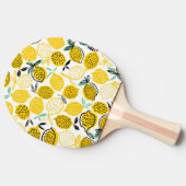 Lemon Summer Design Vintag Illustration Tischtennis Schläger (Seitenansicht)